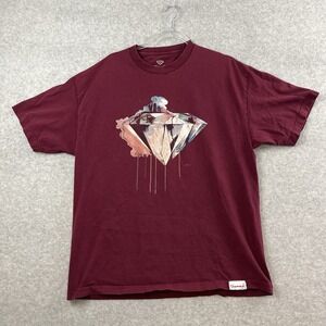 Diamond Supply Co Logo Tee T-Shirt Logo Graphic Streetwear Design Mens XL Cotton